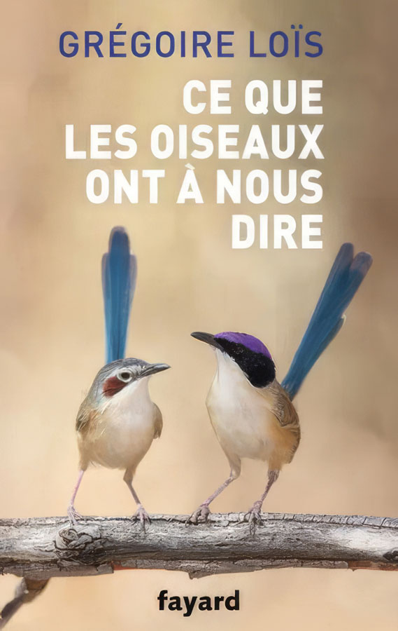 Book cover featuring a pair of birds on a perch